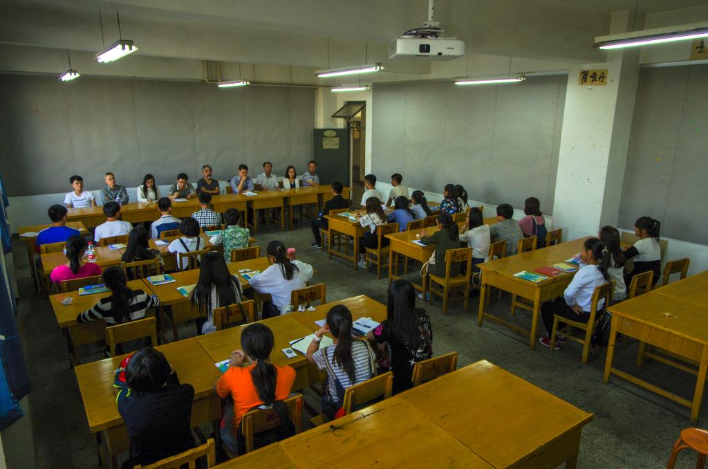 2015级新生见面会现场